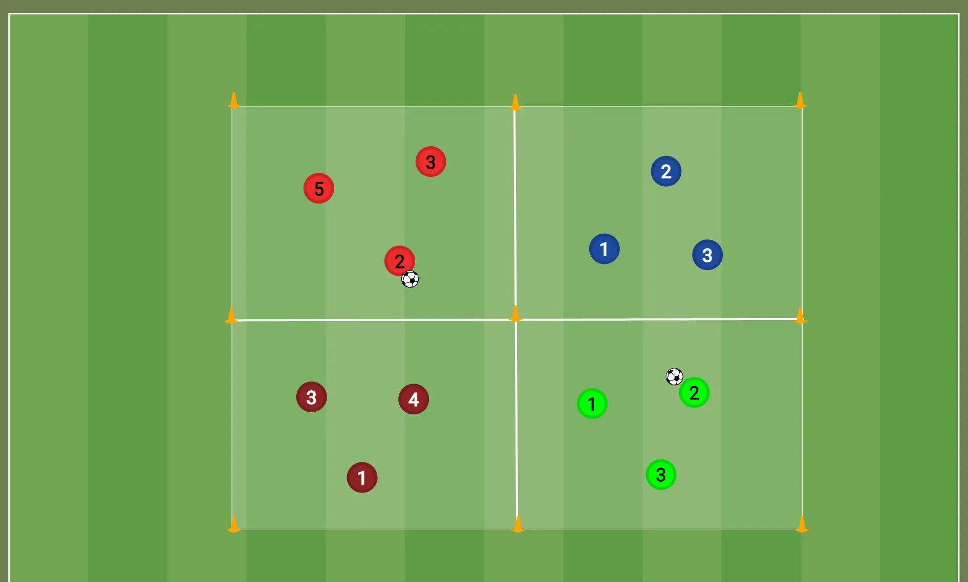 small sided soccer game drill for youth training